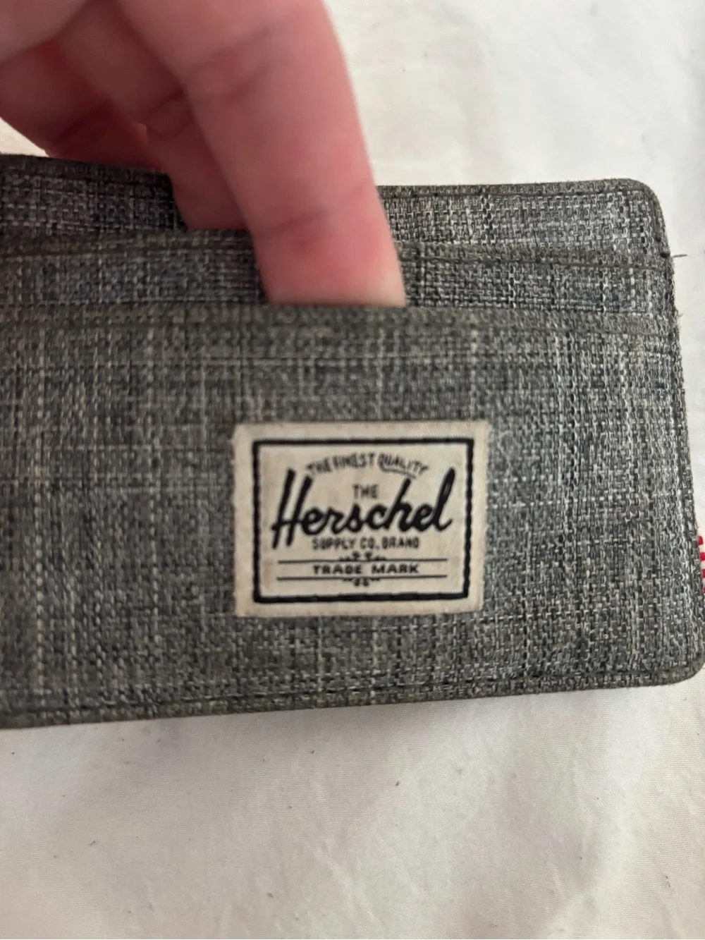 Herschel Supply Company Gray Woven Card Holder